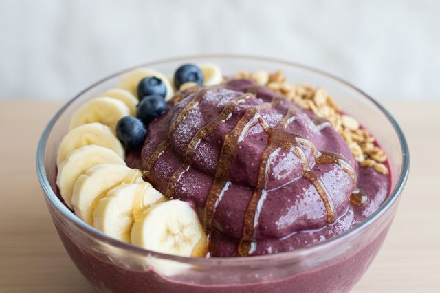 Açaí batido com banana