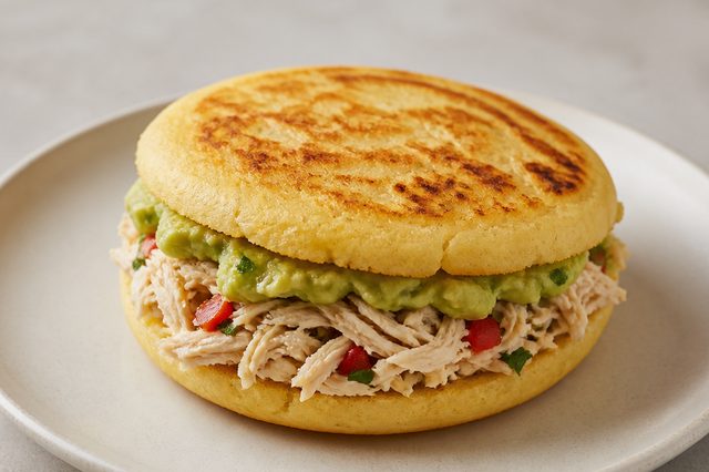 Arepas de milho na frigideira