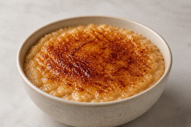 Arroz-doce de leite brûlée