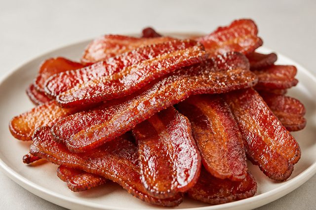 Bacon caramelizado com açúcar mascavo na airfryer