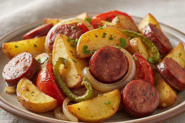 Batata com Linguiça