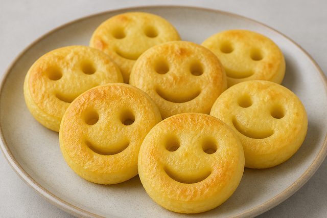 Batata sorriso assada com amido de milho