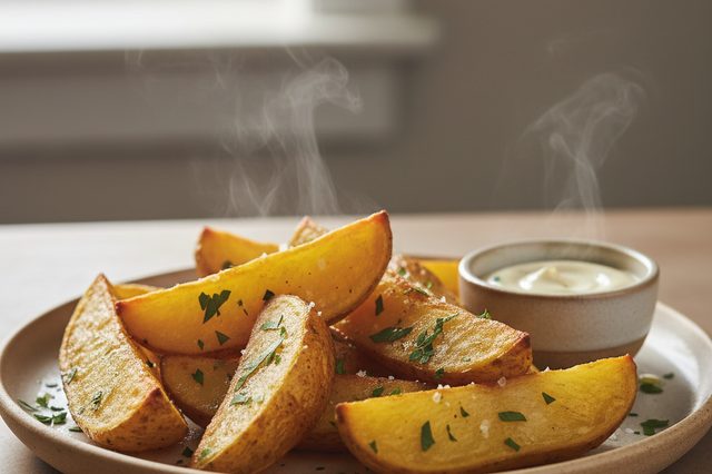 Batatas em cunhas na air fryer