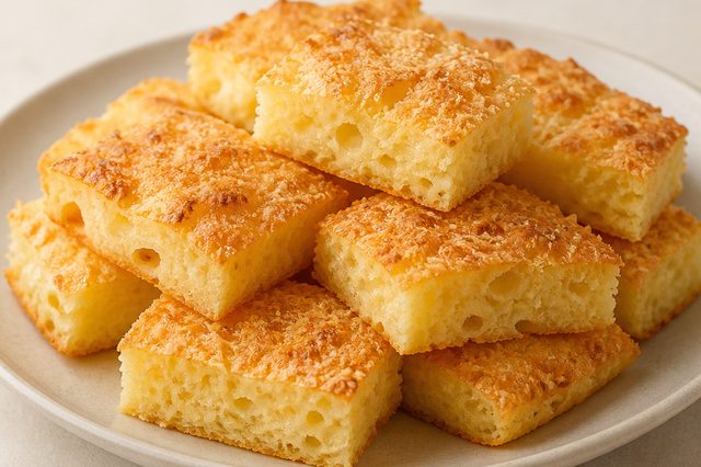 Biscoitão montanha-russa de polvilho e parmesão