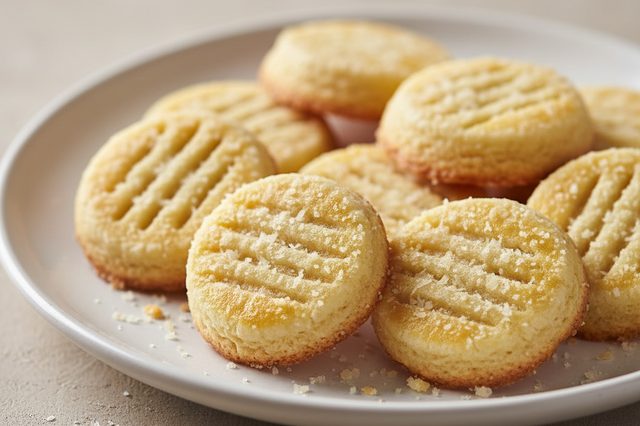 Biscoitinho de parmesão com manteiga
