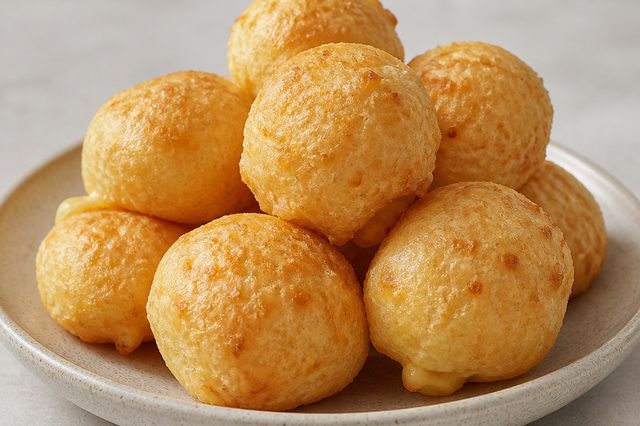 Biscoito de polvilho frito com muçarela