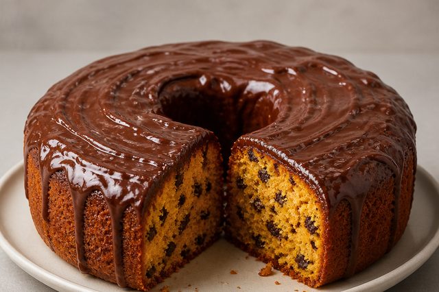 Bolo de cenoura formigueiro com brigadeiro