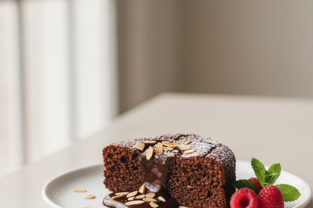 Bolo de chocolate com farinha de amêndoas