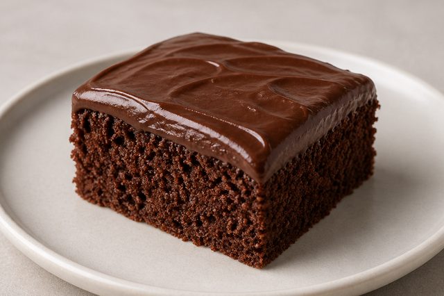 Bolo de chocolate com xilitol e ganache