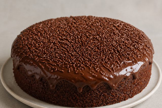 Bolo de chocolate de travessa