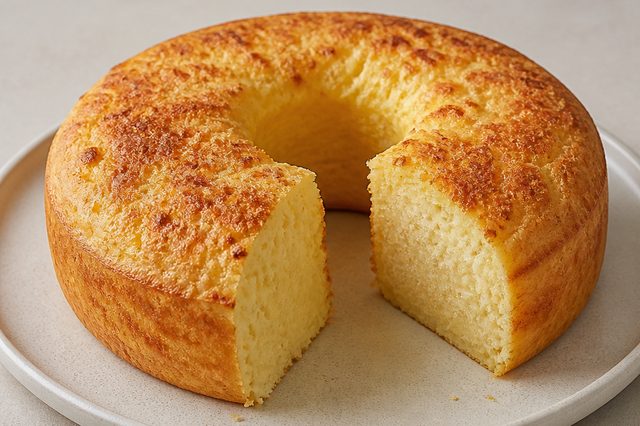 Bolo de pão de queijo com polvilho doce e azedo