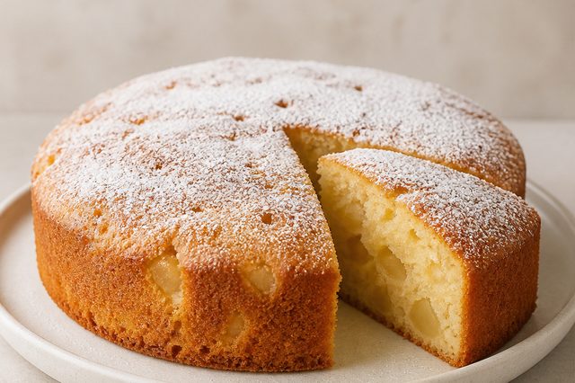 Bolo de pera de liquidificador