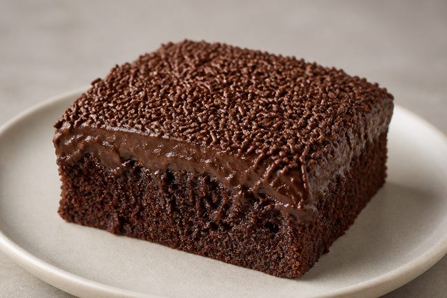 Bolo gelado de brigadeiro