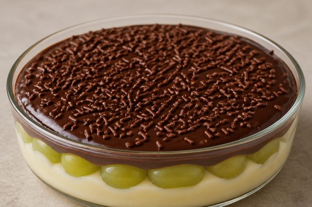 Bombom de uva com creme belga e ganache