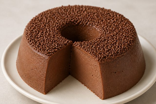 Brigadeirão cremoso com gemas