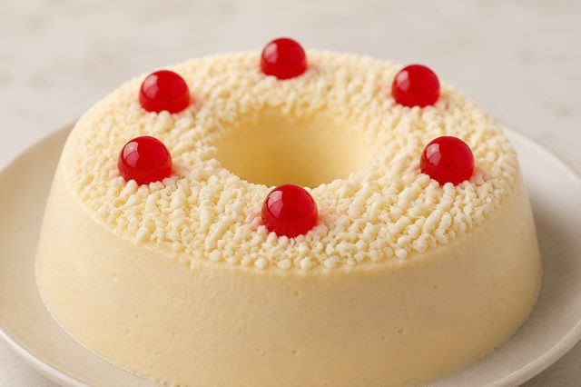 Brigadeirão de chocolate branco com baunilha