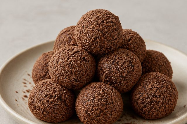 Brigadeiro de biomassa de banana verde