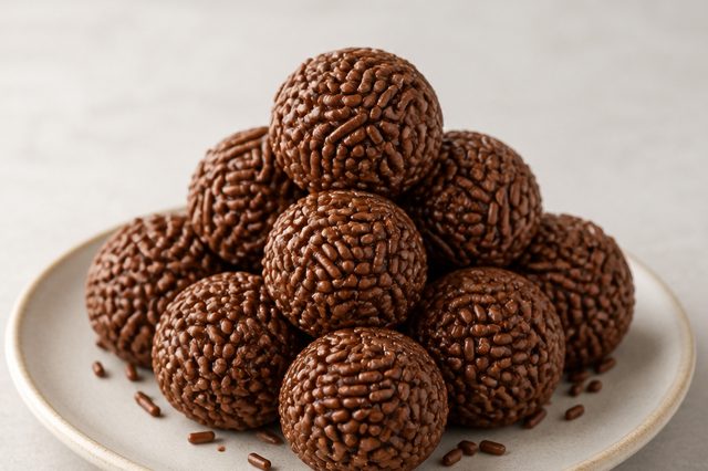 Brigadeiro de chocolate ao leite com creme de avelã