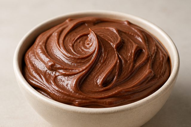 Brigadeiro de chocolate e avelã para bolo