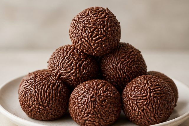 Brigadeiro tradicional com leite