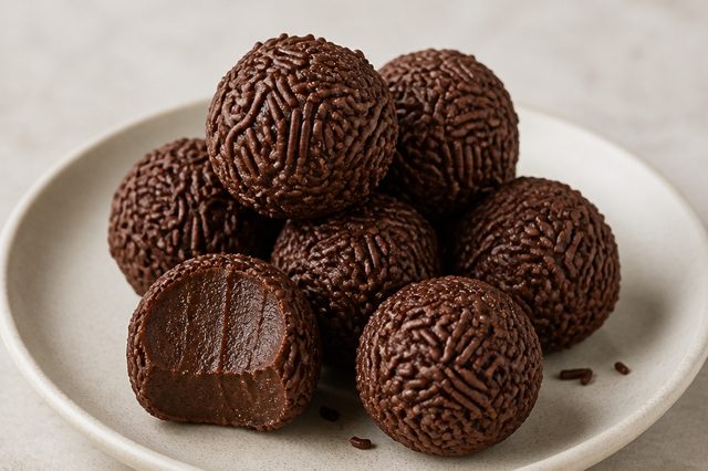 Brigadeiro vegano de inhame