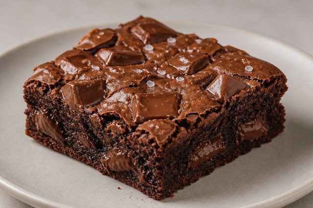 Brownie de café ristretto com dois chocolates