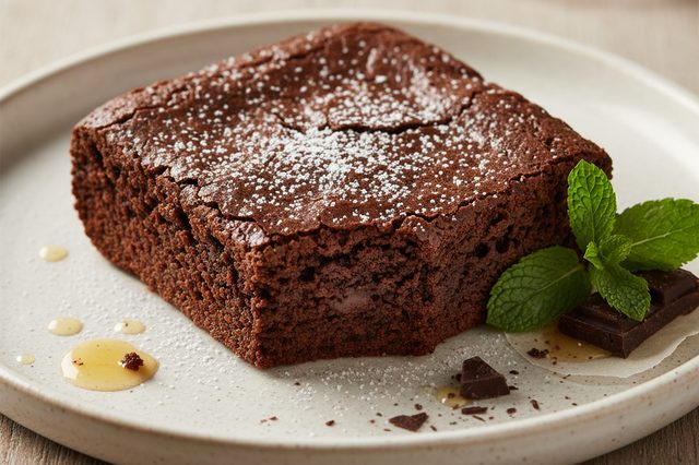 Brownie de chocolate com manteiga