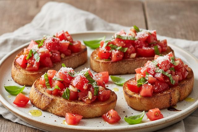 Bruschetta de Tomate Low Carb