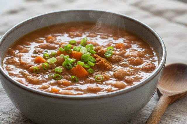 Caldo de feijão com legumes