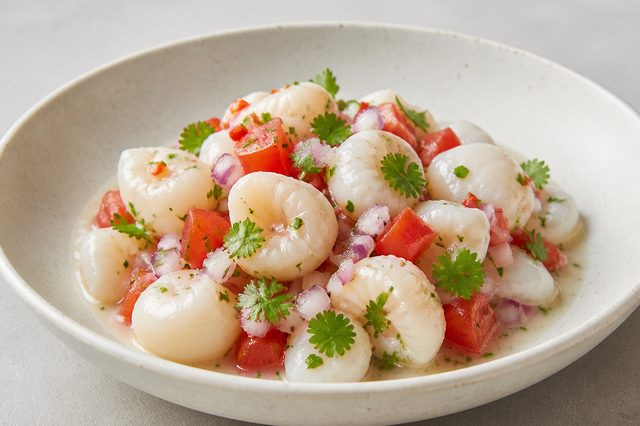 Ceviche vegano de lichia