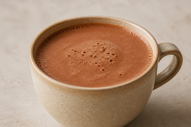 Chocolate quente de aveia sem leite