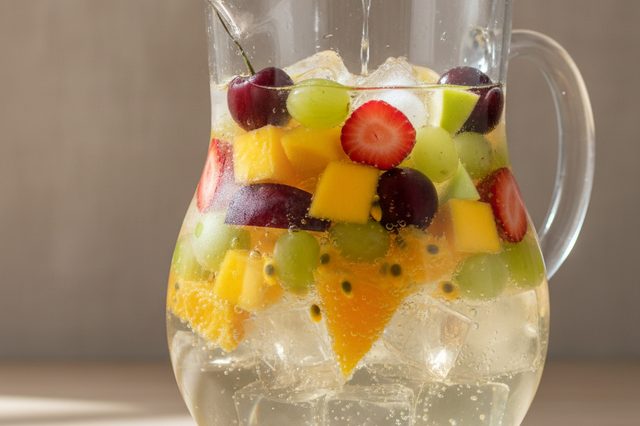 Clericot de vinho branco com frutas