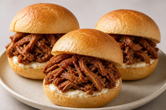 Costelinha Agridoce Desfiada para Pãezinhos