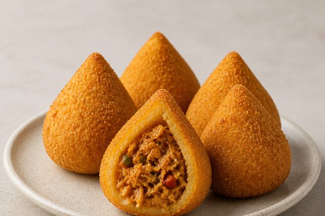 Coxinha vegana de jaca