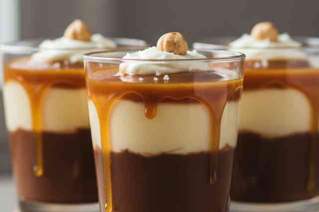Creme de Chocolate, Baunilha e Caramelo