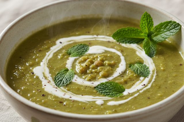 Creme de Lentilha Verde com Limão