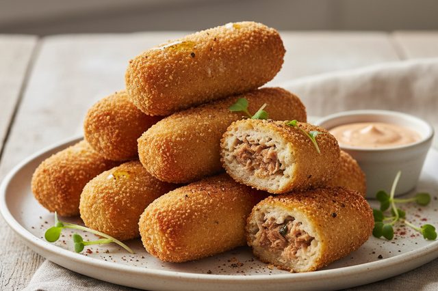 Croquete de pernil assado