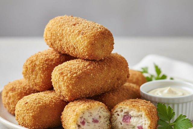 Croquete de presunto de Parma