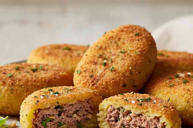 Croquetes de Batata e Carne Vegetal