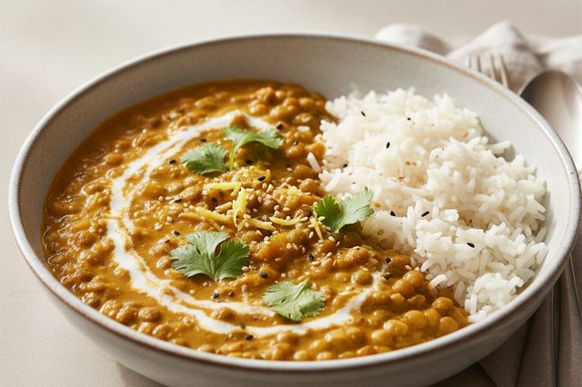 Curry de Lentilha Verde