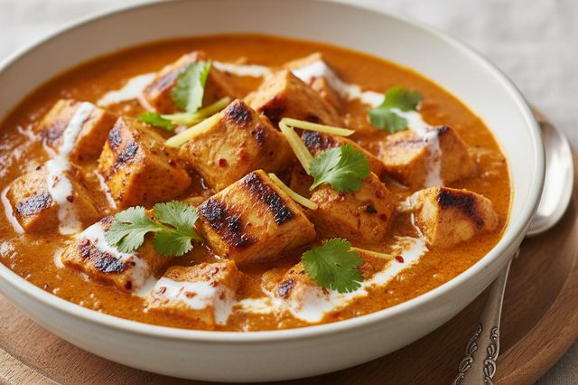 Curry rápido de frango já grelhado