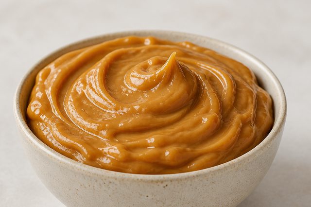 Doce de leite em pó de colher com caramelo