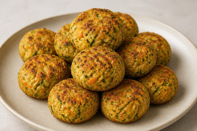 Falafel de abobrinha com cenoura