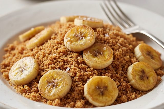 Farofa de banana na manteiga