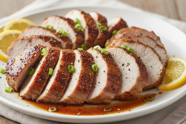 Filé mignon suíno na air fryer com shoyu