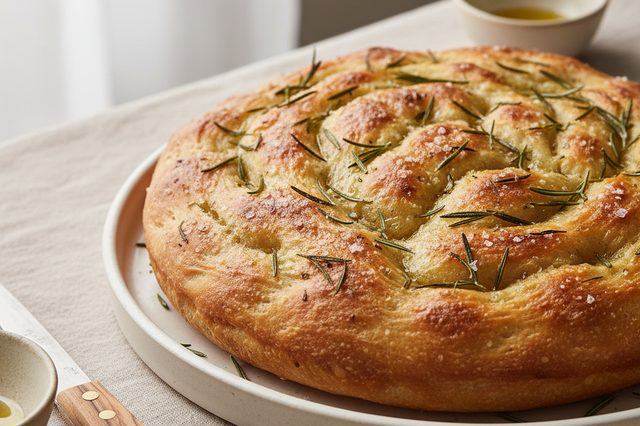 Focaccia de alecrim sem sova