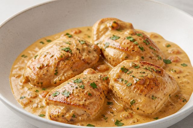 Frango à delícia com molho cremoso
