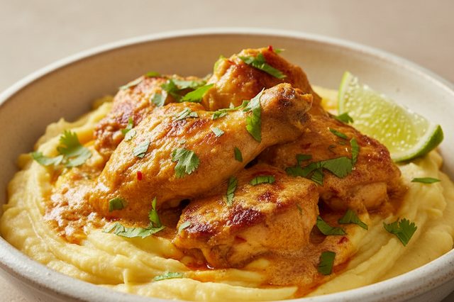 Frango com Mandioca e Leite de Coco