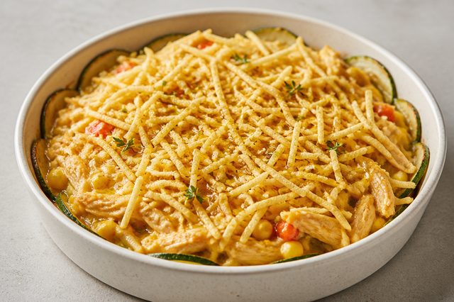 Fricassê vegano de jaca e abobrinha
