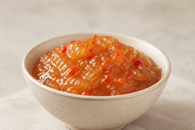 Geleia de pimenta com maçã e limão